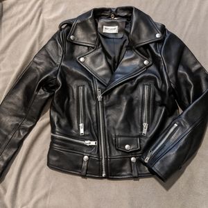 SLP Leather Moto Jacket - Saint Laurent